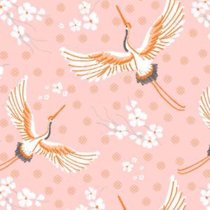 pink crane napkins