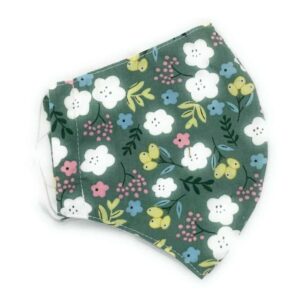 Mint Floral Face Covering