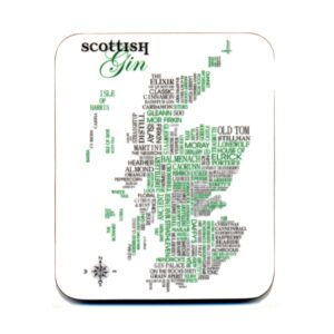 Scottish Gin Map Coaster