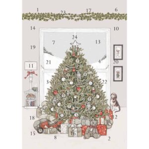 under the tree advent card
