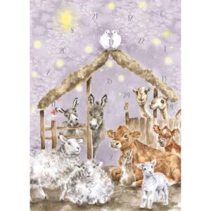 away in a manger advent calendar