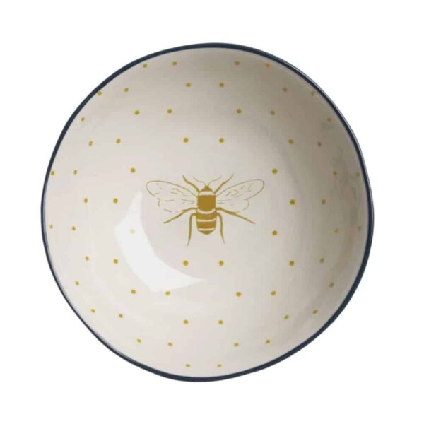 bees stoneware bowl
