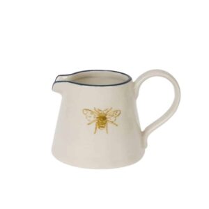 bees mini stoneware jug