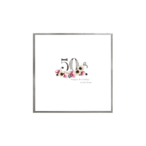 50 With Love Birthday Card