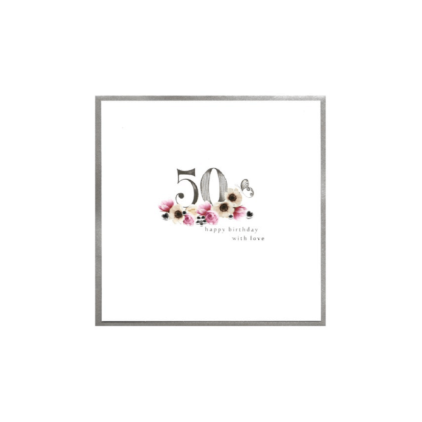 50 With Love Birthday Card