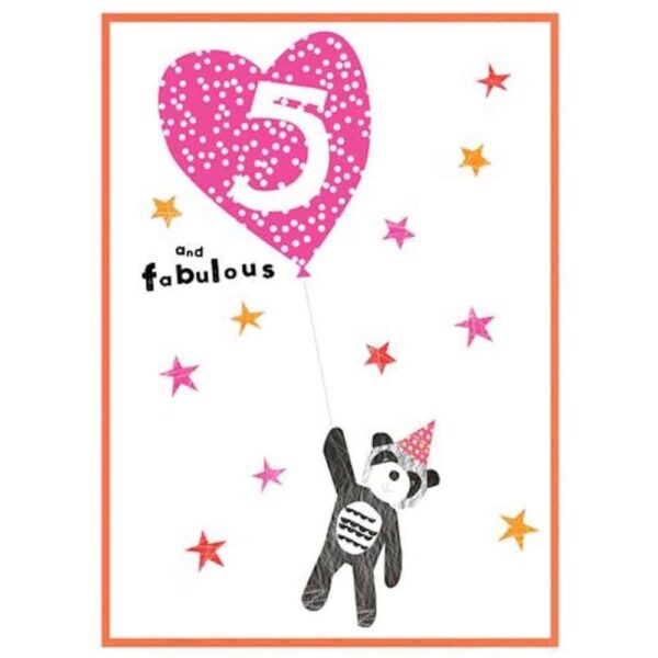 5 And Fabulous Birthday Card