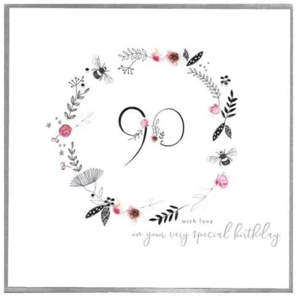 90th Very Special Birthday Card
