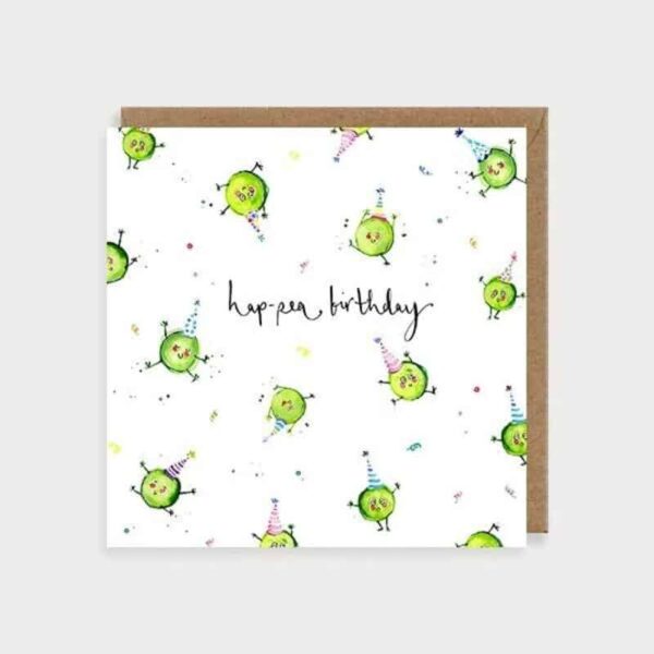 hap-pea birthday card