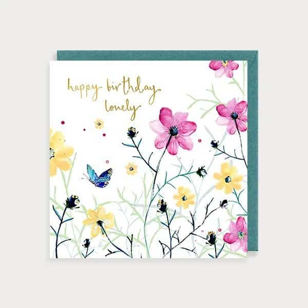 birthday flowers card