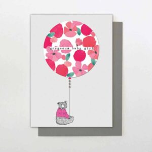 gorgeous baby girl card