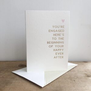 you're engaged card