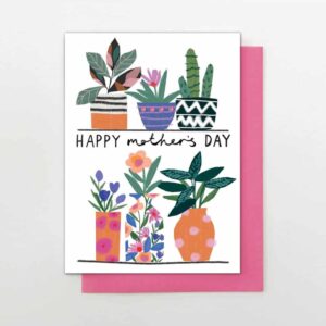 potted plant mother's day card
