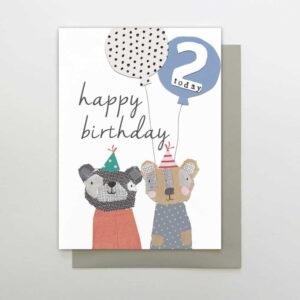 Bears 2nd Birthday Card