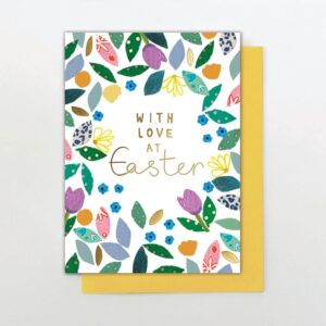 Floral With Love At Easter Card