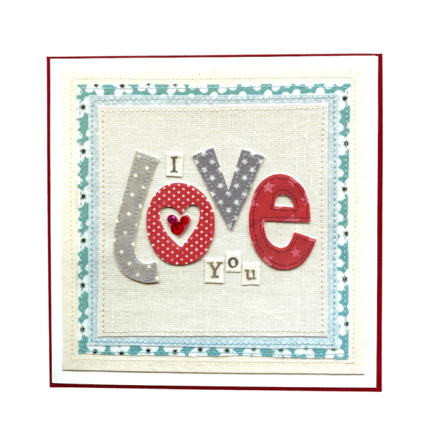 Love Textured Valentine's Card