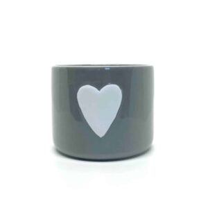 medium heart ceramic pot