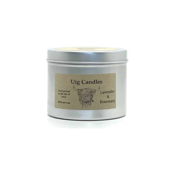 Lavender And Rosemary Candle In A Tin