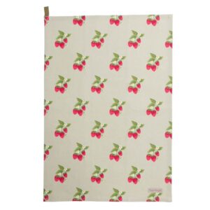 Strawberries Olive Tea Towel
