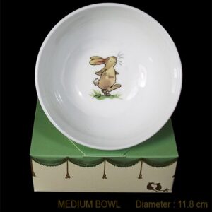 bunny exploring bowl