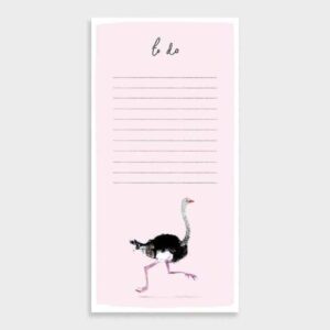ostrich to do list pad
