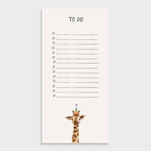 giraffe to do list pad