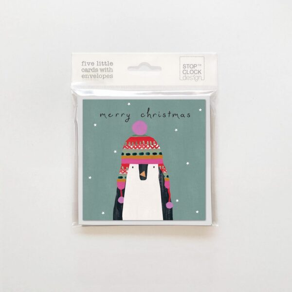 Christmas Card Pack Merry Christmas Penguin