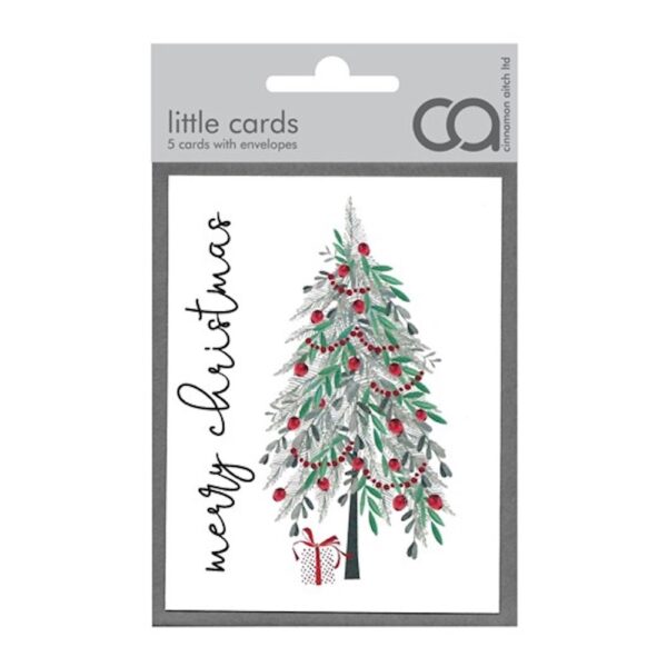 Little Pack Of Merry Christmas Tree Cards