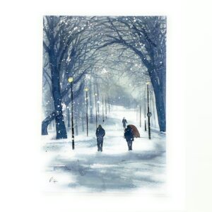 Meadows, Winters Day Card