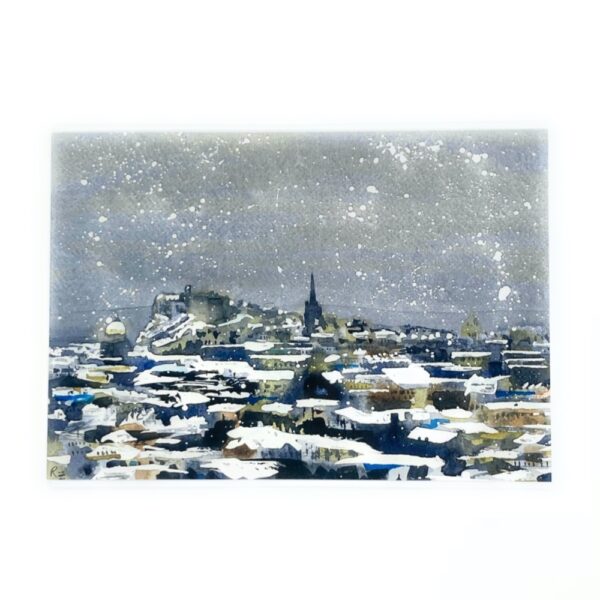 Snowy Edinburgh Card