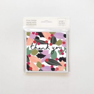Thank You Flowers & Berries Card Pack