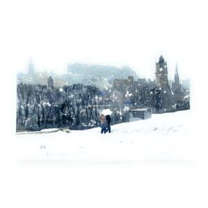 Winter on Calton Hill Card