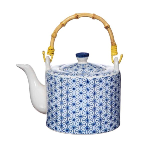 sashiko pattern teapot