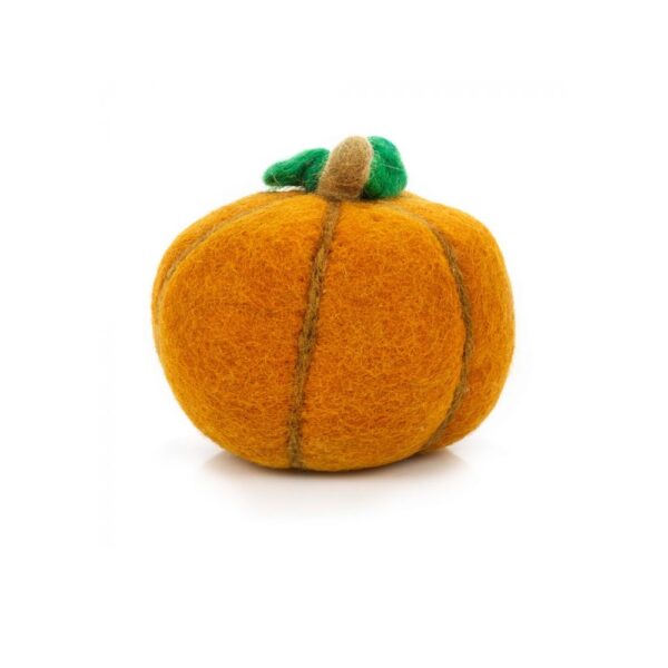 Handmade Felt Pumpkin - Orange