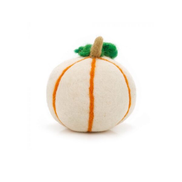 Handmade Felt Pumpkin - White