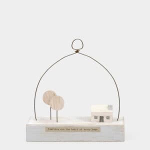 Wooden Scene Cabin - Families Are The Heart