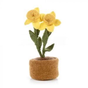 Felt Daffodil Pot