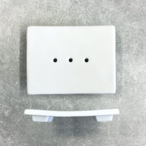 White Ceramic Soap Stand